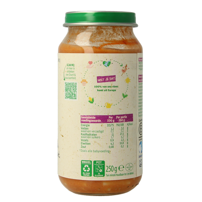 Olvarit Pasta tomaat ham 18M03 250 Gram