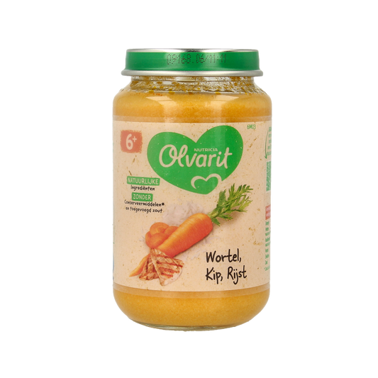 Olvarit Wortel kip rijst 6M03 200 Gram