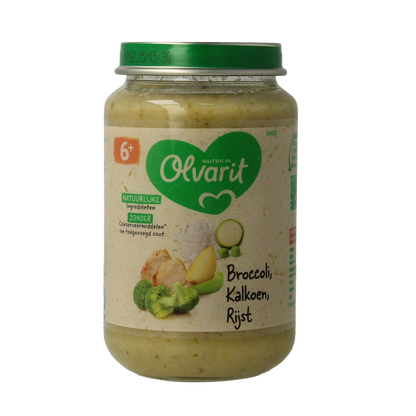 Olvarit Broccoli kalkoen rijst 6M00 200.00 Gram