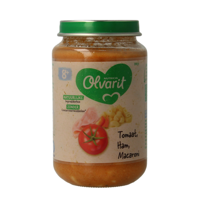 Olvarit Tomaat ham macaroni 8M09 200 Gram