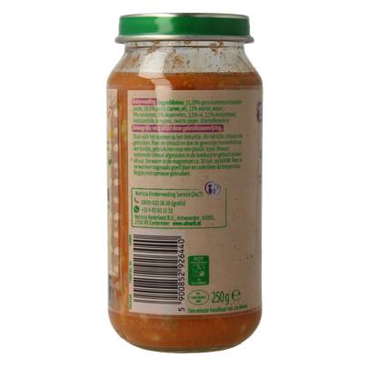 Olvarit Spaghetti bolognese 15M11 250 Gram