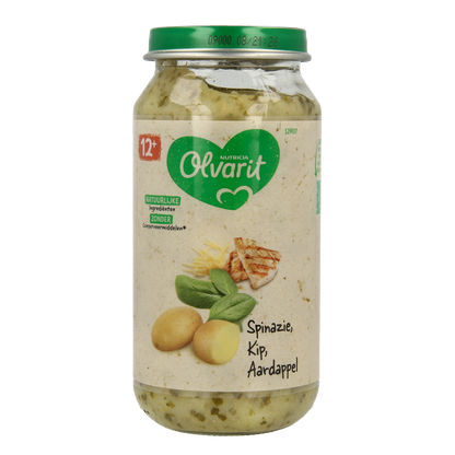 Olvarit Spinazie kip aardappel 12M07 250.00 Gram