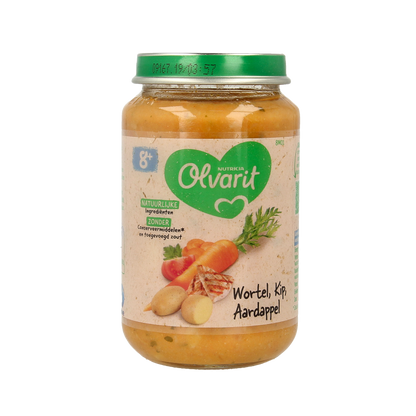Olvarit Wortel kip aardappel 8M01 200 Gram