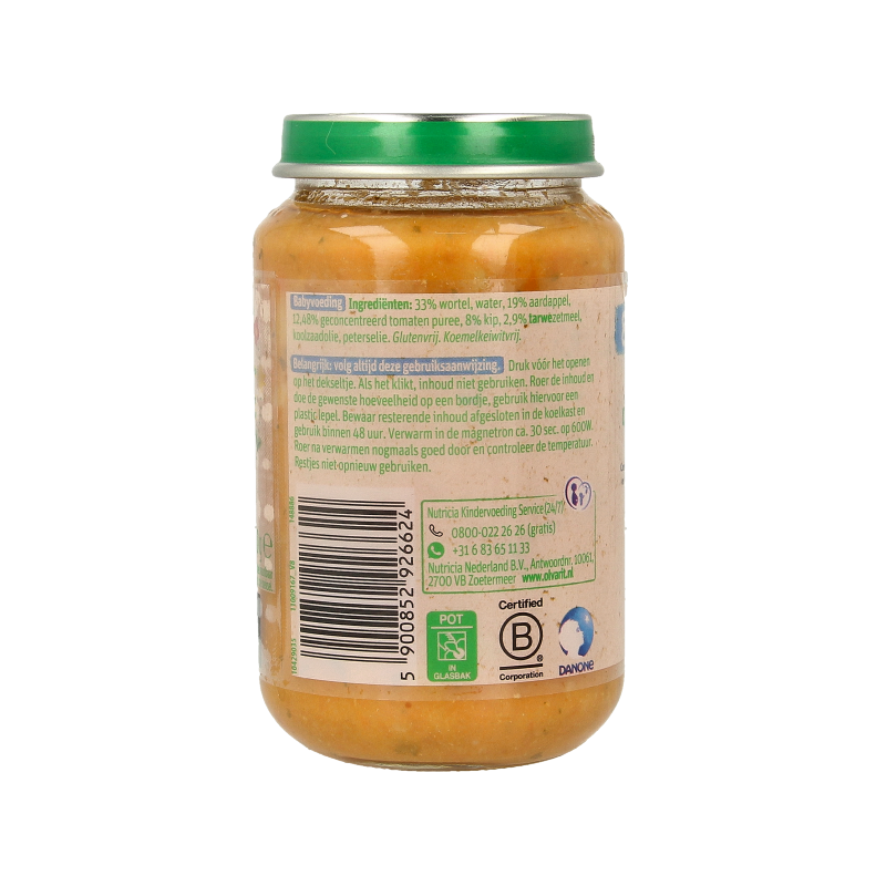 Olvarit Wortel kip aardappel 8M01 200 Gram