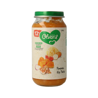 Olvarit Pompoen kip pasta 12M06 250.00 Gram