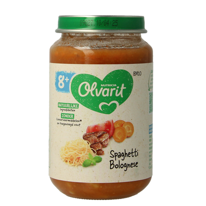 Olvarit Spaghetti bolognese 8M10 200 Gram