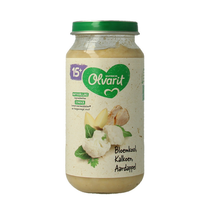 Olvarit Bloemkool kalkoen aardappels 15M08 250 Gram