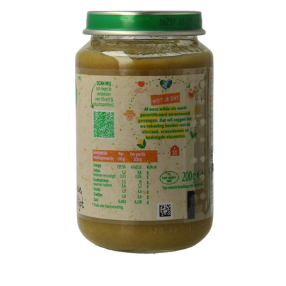 Olvarit Spinazie witvis rijst 6M10 200 Gram