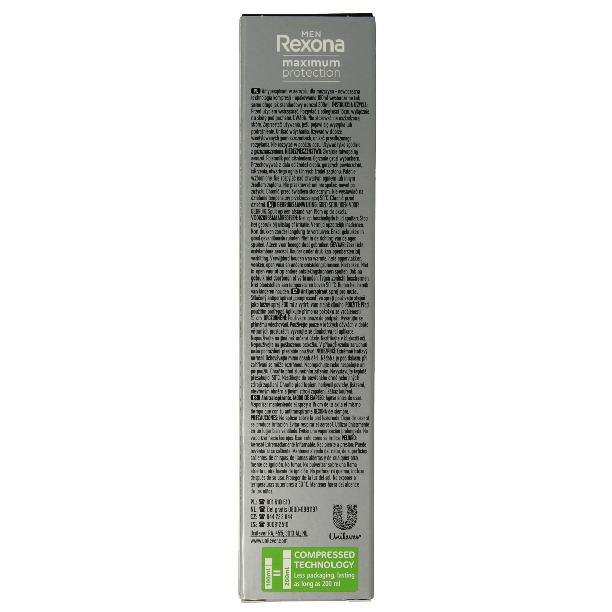 Rexona Deodorant spray men clean scent 100.00 Milliliter
