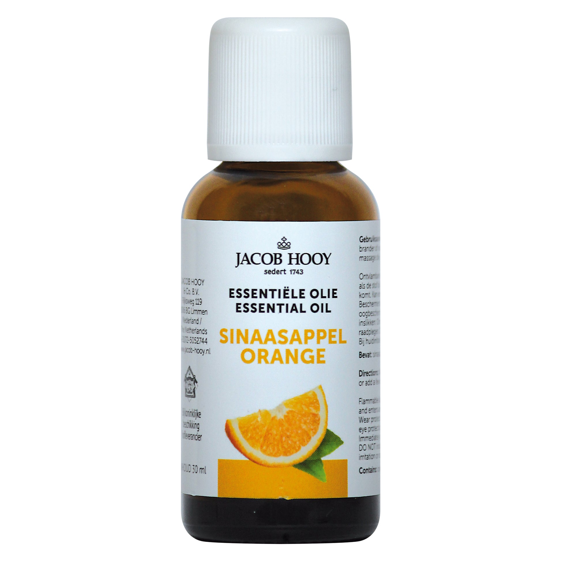 Jacob Hooy Sinaasappel olie 30.00 Milliliter