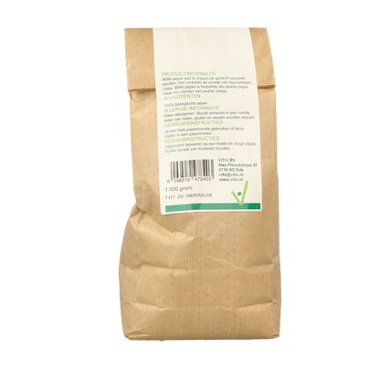 Vitiv Peperkorrels wit bio 1 Kilogram