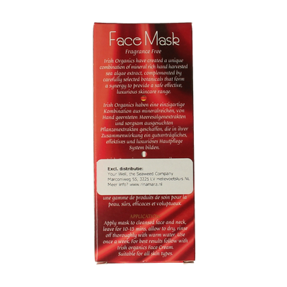 Irish Organics Gezichtsmasker zeewier parfumvrij bio 75.00 Milliliter