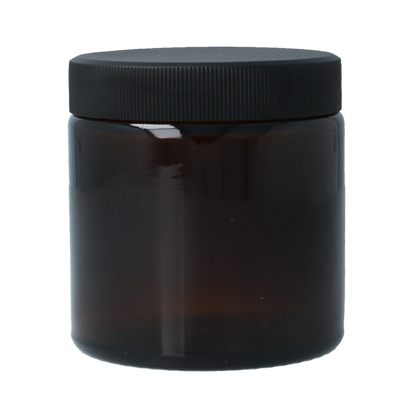 Helios Holland Zalfpot/cremepot incl deksel amb bruin glas 120ml 5 Stuks