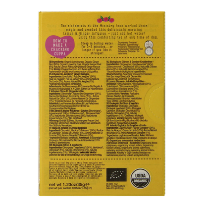 Ministry Of Tea Lemon & ginger bio 20 Zakjes