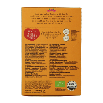 Ministry Of Tea Mellow vanilla rooibos bio 20 Zakjes