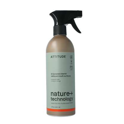 Attitude Allesreiniger sinaasappel & salie 473.00 Milliliter