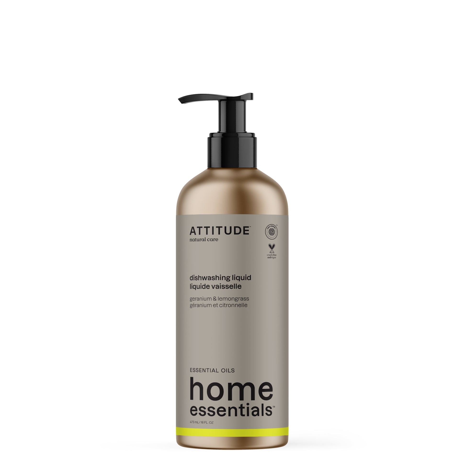 Attitude Afwasmiddel geranium & citroengras 473 Milliliter