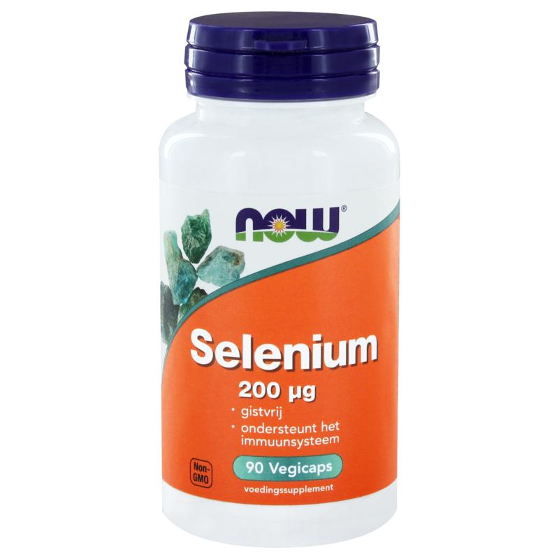 NOW Selenium gistvrij 200mcg 90.00 Vegetarische capsules