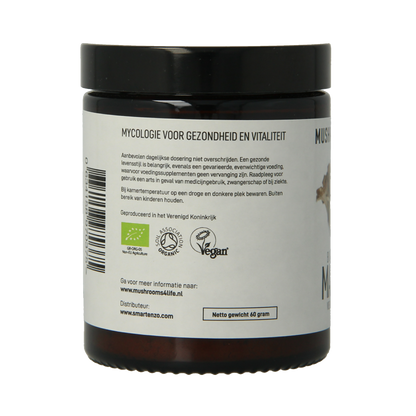 Mushrooms for Life Maitake padddenstoelen poeder bio 60 Gram
