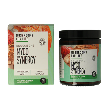 Mushrooms for Life Myco synergy poeder bio 60 Gram