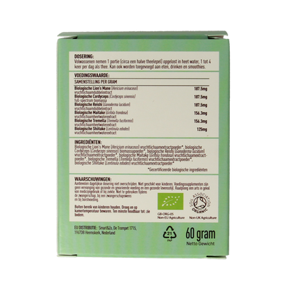 Mushrooms for Life Myco synergy poeder bio 60 Gram