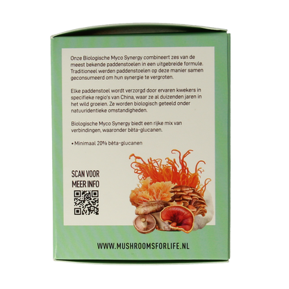 Mushrooms for Life Myco synergy poeder bio 60 Gram