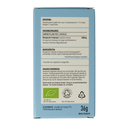 Mushrooms for Life Cordyceps bio 60 Capsules