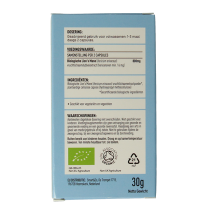 Mushrooms for Life Lion's mane bio 60 Capsules