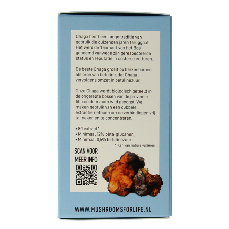 Mushrooms for Life Chaga bio 60 Capsules
