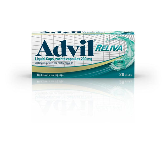 Advil Reliva liquid caps 200mg 20.00 Capsules