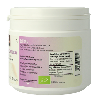MRL Agaricus poeder bio 250 Gram