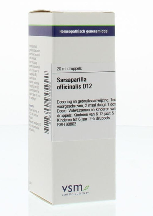 VSM Sarsaparilla officinalis D12 20.00 Milliliter