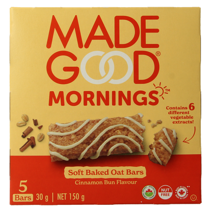 Made Good Morning bar cinnamon bun bio 5 Stuks