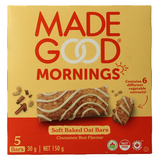 Made Good Morning bar cinnamon bun bio 5 Stuks