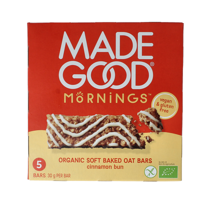 Made Good Morning bar cinnamon bun bio 5.00 Stuks
