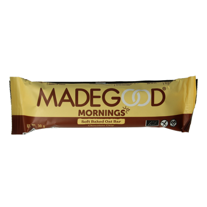 Made Good Morning bar chocolate chip bio 30 Gram