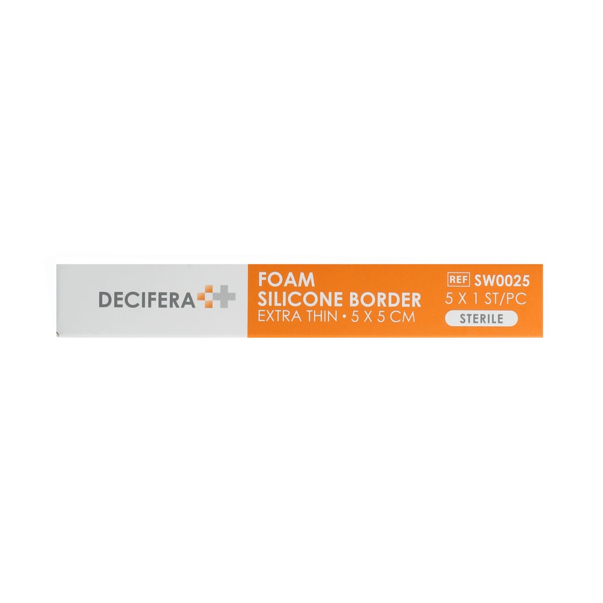 Decifera Foam silicone border extra dun  5x5cm 5.00 Stuks