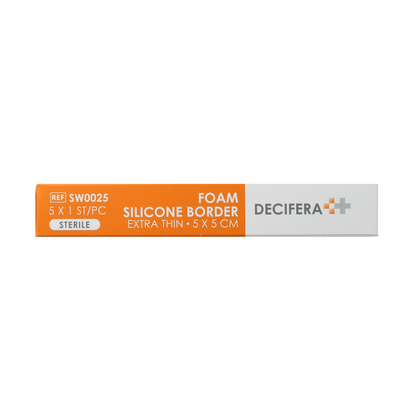 Decifera Foam silicone border extra dun  5x5cm 5.00 Stuks