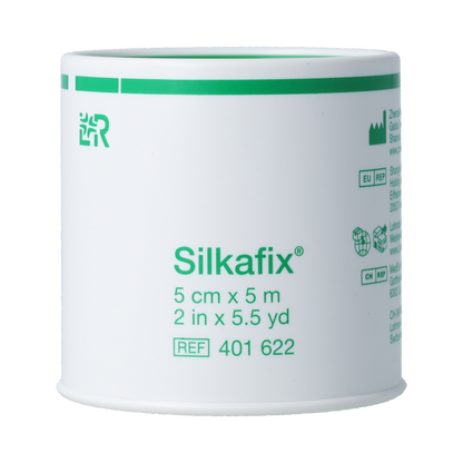 Silkafix Hechtpleister 5m x 5cm latexvrij 1.00 Stuks