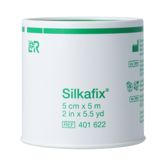 Silkafix Hechtpleister 5m x 5cm latexvrij 1.00 Stuks
