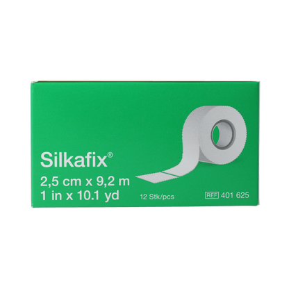 Silkafix Hechtpleister 9.2m x 2.5cm latexvrij 12.00 Stuks