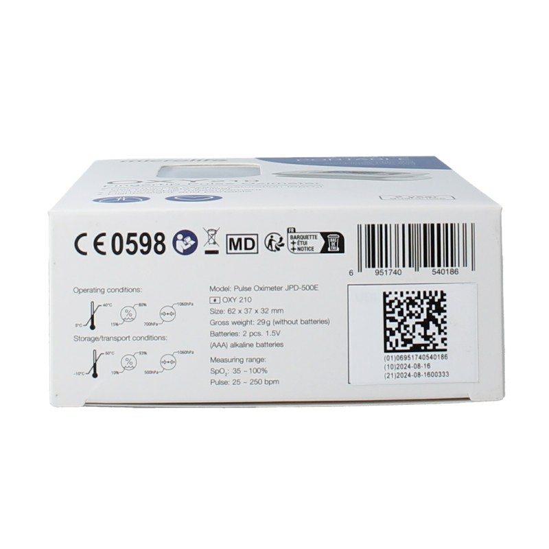 Microlife OXY210 Pulse oximeter 1 Stuks