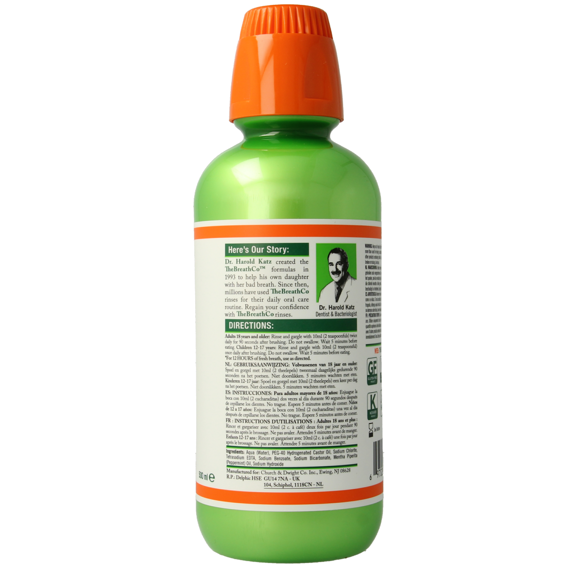 The Breath Co Mild mint 500.00 Milliliter