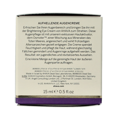 Ahava Age control bright eye creme  15.00 Milliliter