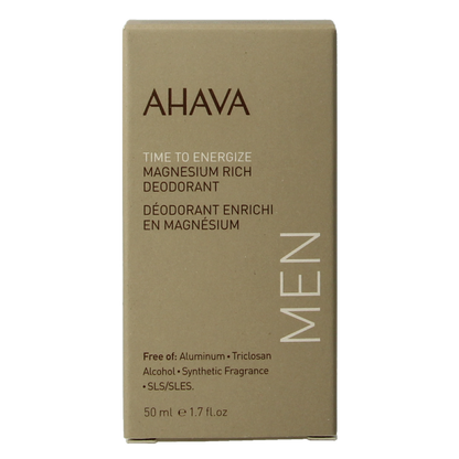 Ahava Men deodorant roll on magnesium rich 50 Milliliter