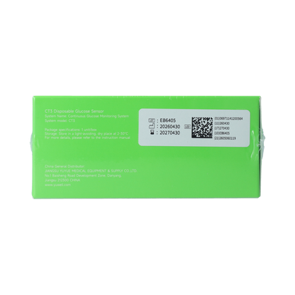 Yuwell Anytime Glucose Sensor CT3 (voor 14 dagen) 1.00 Stuks