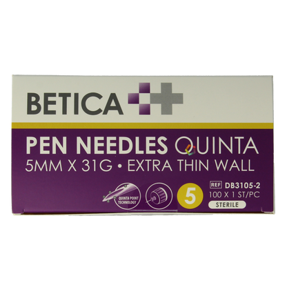 Betica Pennaalden Quinta steriel 5mmx31g 100 Stuks