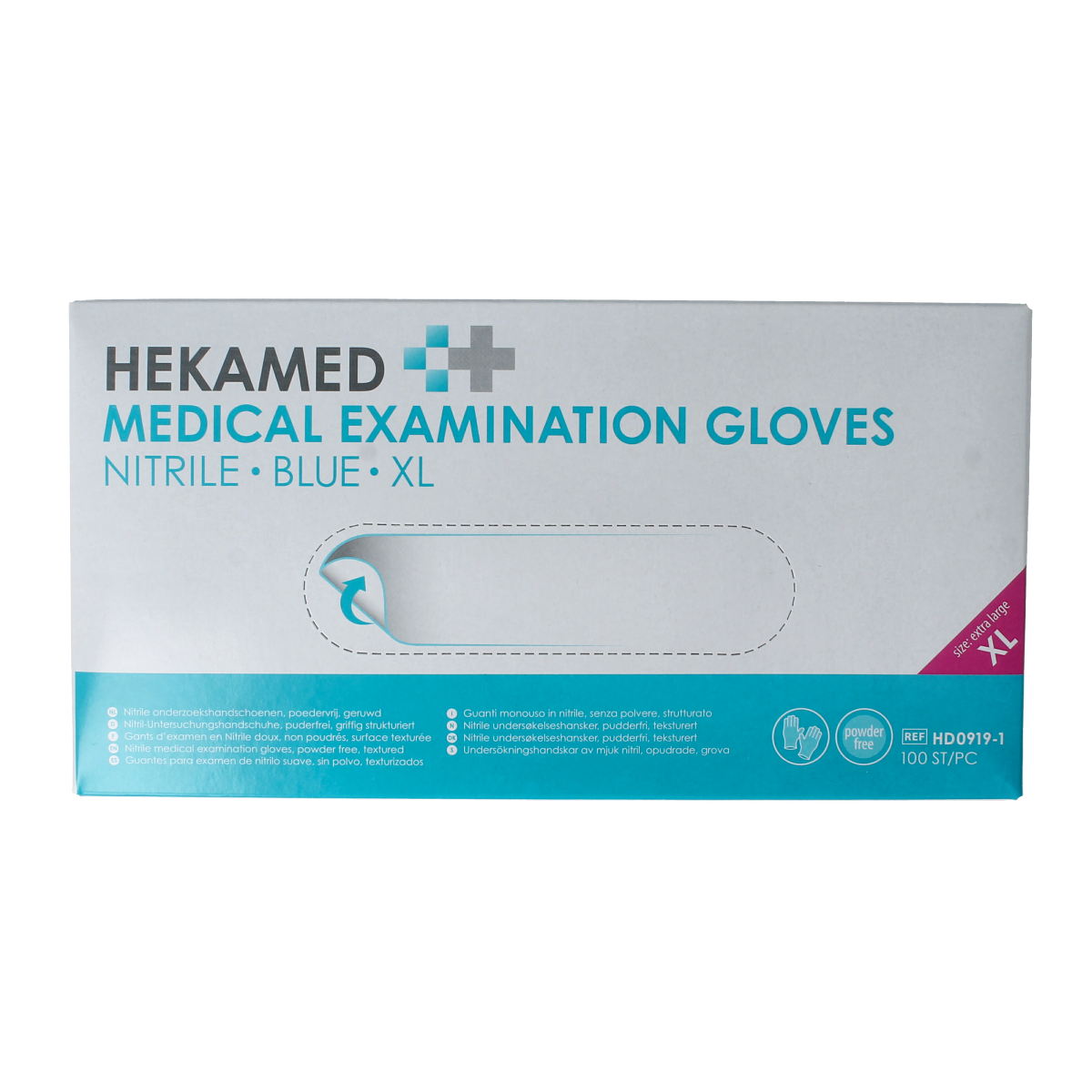 Hekamed Hekamed handschoen soft nitril XL 100.00 Stuks