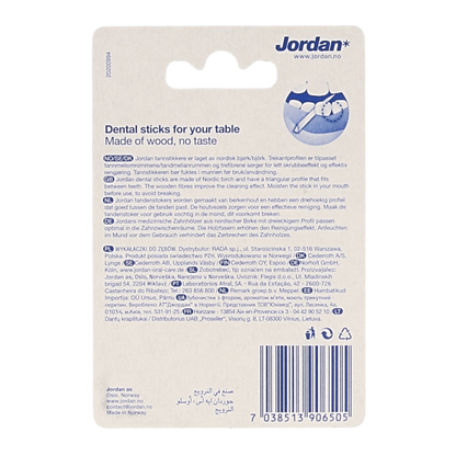 Jordan Tandenstoker tafeldispenser 125 stuks 1 Stuks