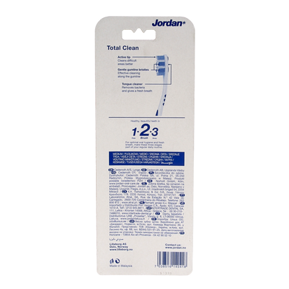 Jordan Tandenborstel totalclean medium 4 Stuks